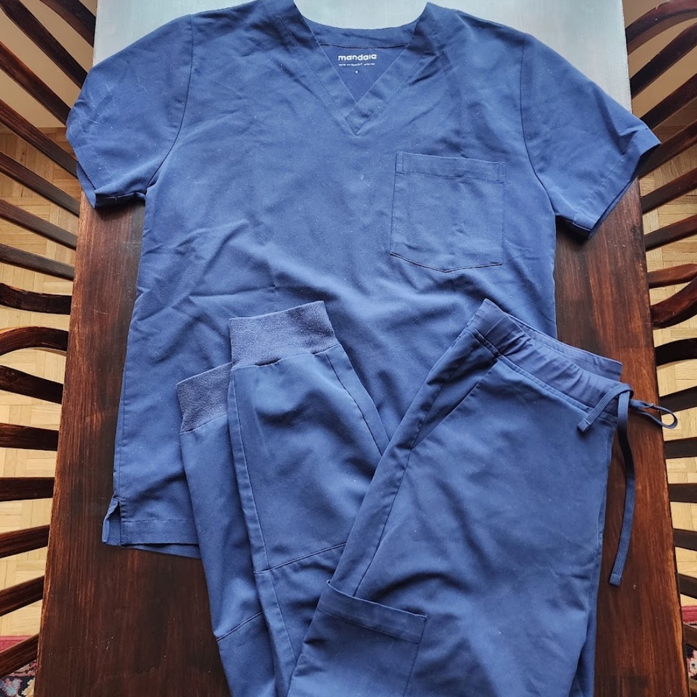 Mandala Scrub Set S/M Men's Blue